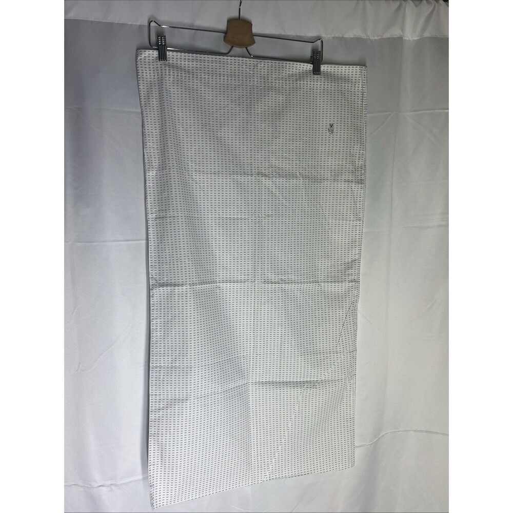 Lacoste Pillowcase Pair King White Gray 100% Cotton Modern— 1 Pillow Case